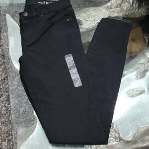 NWT 25L Gap 1969 Black Legging Skinny Jeans Stretchy Denim 25 Long Tall Inseam